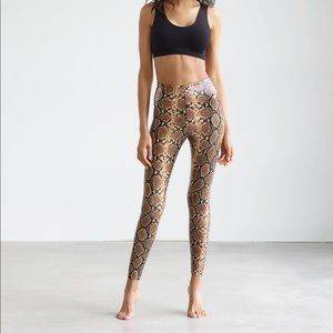 Like new Commando leather snakeskin legging